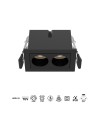 BLAU * FOCO EMPOTRAR 2L 6W  3000K NEGRO